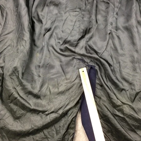 Wexmann London Cashmere Wool Overcoat Mens 50 Reg Blue Long Classic Lined - Picture 14 of 15